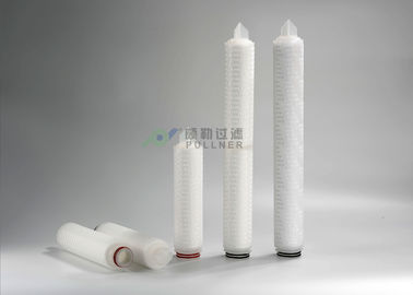 Pharmaceutical Pleated Filter Cartridge 2.7&quot; Diameter Pleated Filter Cartridge PP Material 5micron
