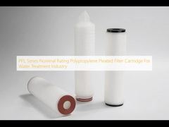 PPL Series Nominal Rating Polypropylene Pleated Filter Cartridge For Water Treatment Industry