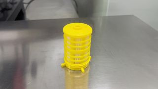 capsule filter-yellow surface