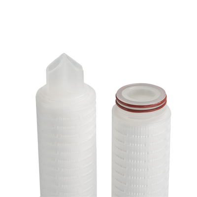 80℃ Pleated Filter Cartridge For Flowing Hot Water Sterilization 5 - 40 Inch Length