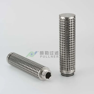 High Temperature Resistant 316L Stainless Steel Fiber Felt Pleated Filter Cartridge with Large Filtration Area