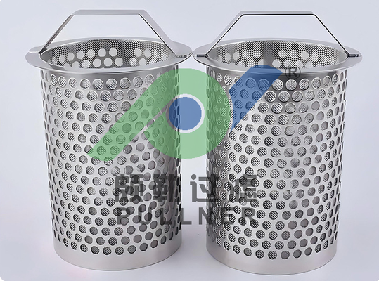 Custom-Made Corrosion Resistant Stainless Steel Filter Basket with Reinforced Structure for Industrial Strainers