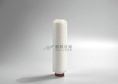 0.1um 0.22um 0.45um PVDF Membrane Filters , PVDF Pleated Filter Cartridge 10 Inch