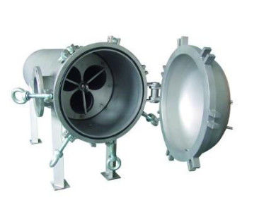 SS304 Horizontal Stainless Steel Filter Housing SWRO RO Plant Water Treatment Flange 1.0MPa