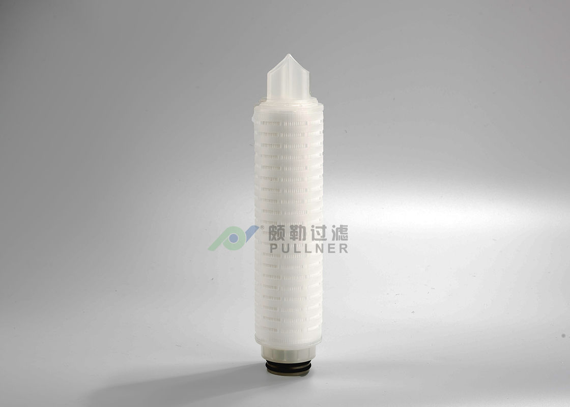 Hydrophobic Membrane Pharmaceutical Filters 10" PVDF Pleated 0.1um 0.22um 0.45um