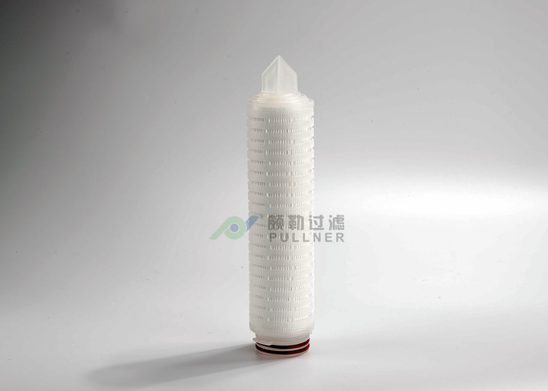 PVDF Membrane Pleated Microelectronics Filter Low Protein Absorption Rate