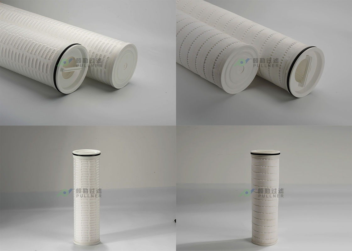40 60 Inches HF High Flow Filter 1/5/10 Micron Depth PP Pleated Filter Cartridge For Sea Water Desalination