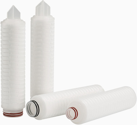 80C Max Operating Temperature Pleated Filtration Cartridge For Industrial Filtration