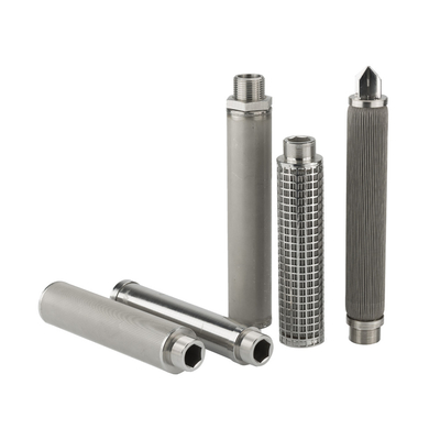 PHSV Series Metal Filter Cartridge with Spiral Welding Rib and V-Shaped Wire for High Strength Filtration