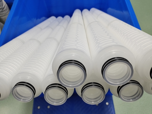 80C Max Operating Temperature Pleated Filtration Cartridge For Industrial Filtration
