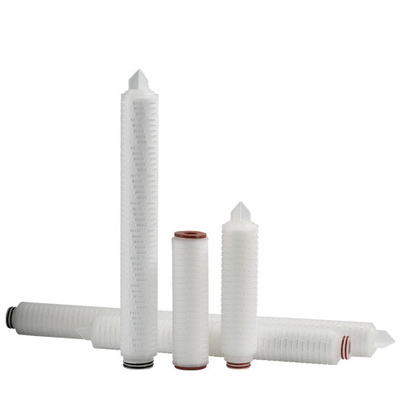 Flow Rate 1-1.2m3/h Polyester Pleated Filter Cartridge For Heavy Duty Applications