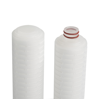 80℃ Pleated Filter Cartridge For Flowing Hot Water Sterilization 5 - 40 Inch Length