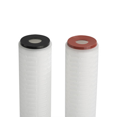 PVDF Membrane Pleated Filter Cartridge for High-Purity Gas Filtration with 0.22 µm Rating and Thermally Welded Construction