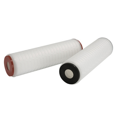 10 Inches Length Polypropylene Material PP Pleated Filter With End Caps