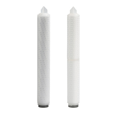 10 Inches Length Polypropylene Material PP Pleated Filter With End Caps