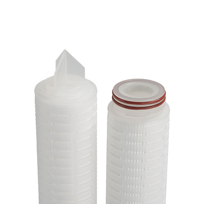 10 Inches Length Polypropylene Material PP Pleated Filter With End Caps