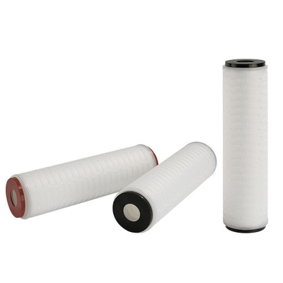 10 Inches Length Polypropylene Material PP Pleated Filter With End Caps