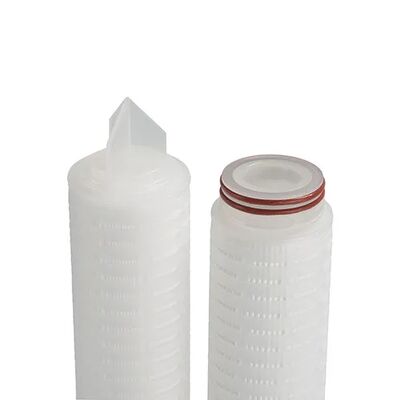 PTFE Membrane Filter Cartridge with 0.01um Solid Particles Interception and 99.99% Efficiency for High Flow Gas Filtration