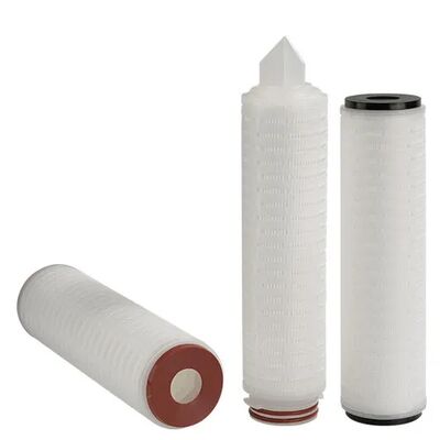 PTFE Membrane Filter Cartridge with 0.01um Solid Particles Interception and 99.99% Efficiency for High Flow Gas Filtration