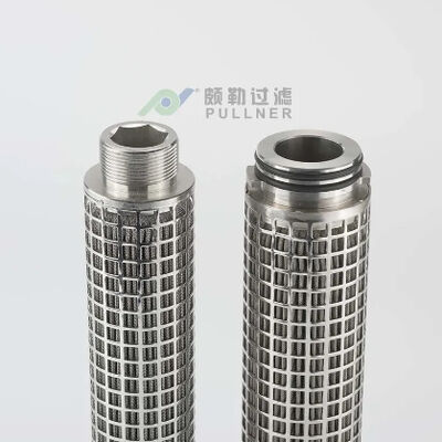 High Temperature Resistant 316L Stainless Steel Fiber Felt Pleated Filter Cartridge with Large Filtration Area