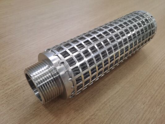 316L Stainless Steel Pleated Filter Cartridge with Large Filtration Area and High Temperature Resistance