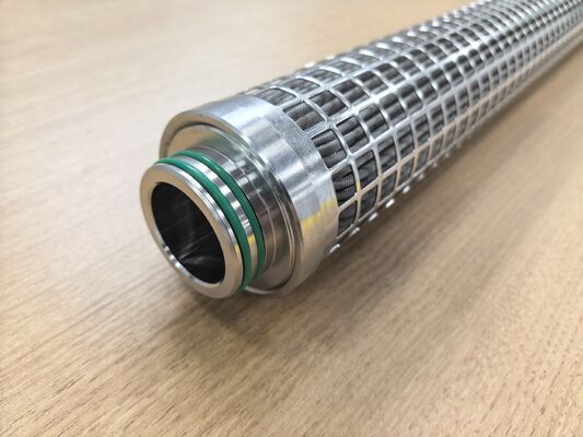 316L Stainless Steel Pleated Filter Cartridge with Large Filtration Area and High Temperature Resistance