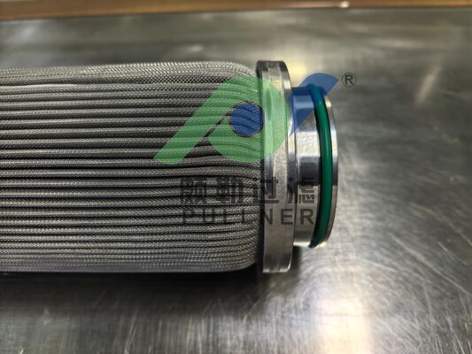 Customized Filter End Cap: 10 inch 316L Stainless Steel Pleated Filter Cartridge Sintered Fiber Felt for High Temperature Industrial Filtration
