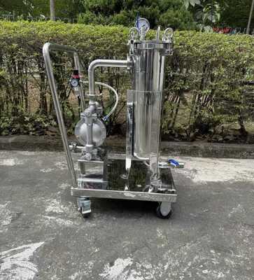 Mobile Dual-Stage Stainless Steel Filtration System for Liquid Filtration and Transfer